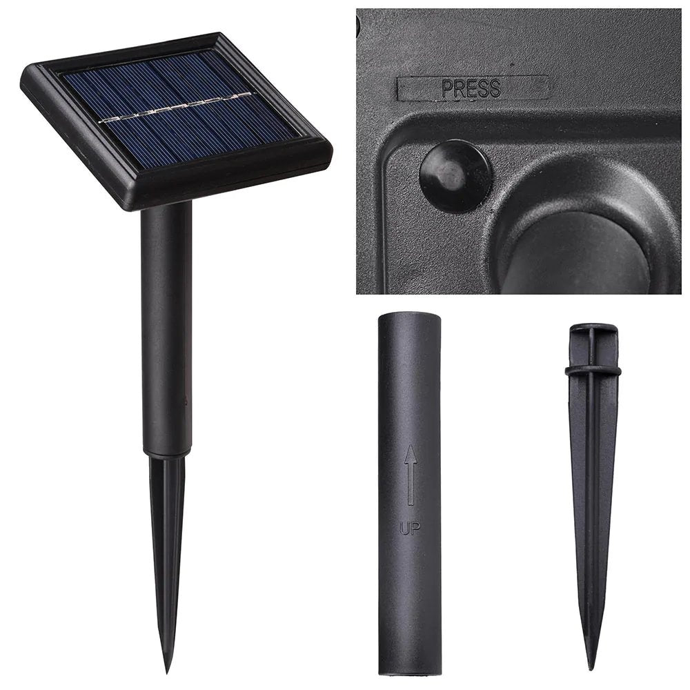 Solar Garden Festoon Lights Waterproof LED String With S14 Bulbs