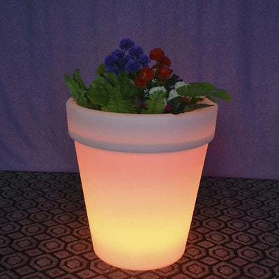 Solar Power Lighting Flowerpot LED Garden Outdoor Decoration