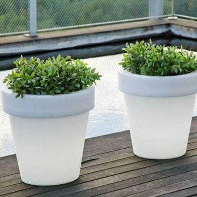 Solar Power Lighting Flowerpot LED Garden Outdoor Decoration