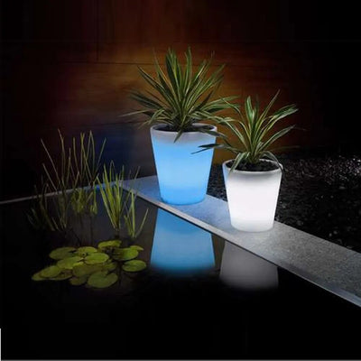 Solar Power Lighting Flowerpot LED Garden Outdoor Decoration