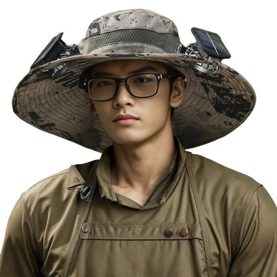 Solar-Powered Fan Cap Portable Hat With Built-In Cooling Fan For Outdoors