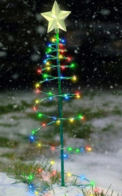 Solar-Powered LED Christmas String Lights Waterproof Outdoor Fairy Garland