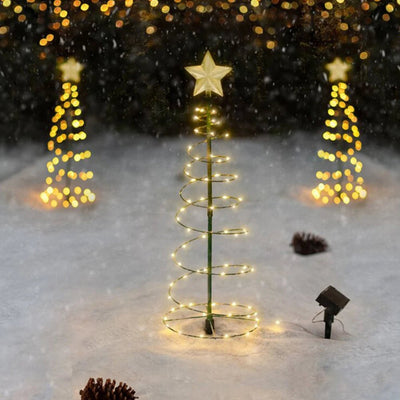 Solar-Powered LED Christmas String Lights Waterproof Outdoor Fairy Garland
