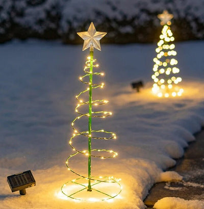 Solar-Powered LED Christmas String Lights Waterproof Outdoor Fairy Garland