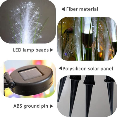 Solar Reed Outdoor Waterproof LED Solar Garden Lights Set