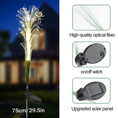 Solar Reed Outdoor Waterproof LED Solar Garden Lights Set