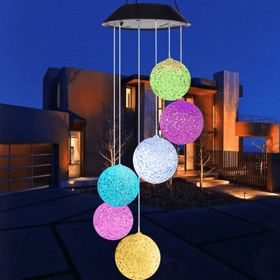 Solar Wind Chime Lights Colorful LED Animal Outdoor Garden Decor