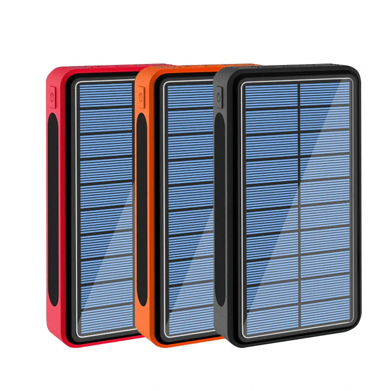 Solar Power Bank 30000mAh Portable Solar Charger Backup Battery