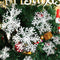 Large Snowflake Ornaments Glittering Christmas Tree Decor And DIY Garlands