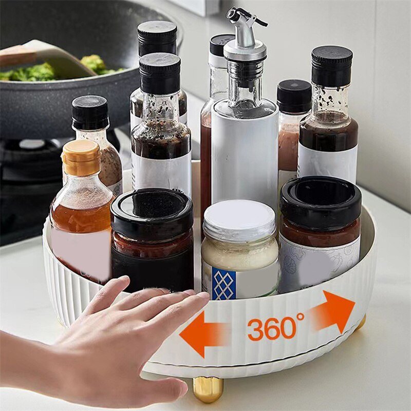 Spin Kitchen 360° Spinning Spice Rack Organizer For Countertop