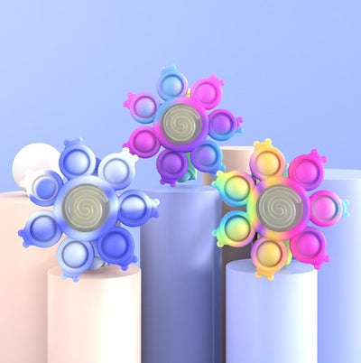 Spinning Pop Bubble Bracelet Stress Relief Wristband For Kids