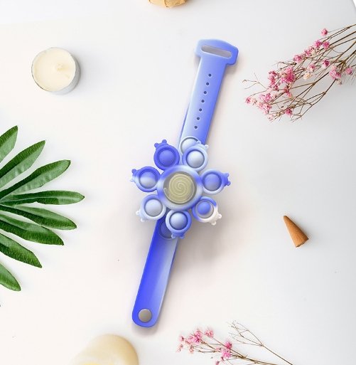 Spinning Pop Bubble Bracelet Stress Relief Wristband For Kids