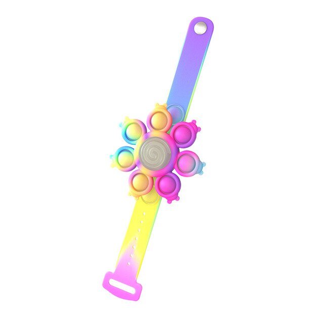 Spinning Pop Bubble Bracelet Stress Relief Wristband For Kids