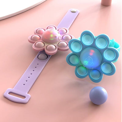 Spinning Pop Bubble Bracelet Stress Relief Wristband For Kids
