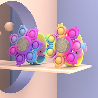 Spinning Pop Bubble Bracelet Stress Relief Wristband For Kids