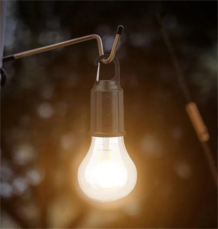Outdoor Camping Rechargeable Light Bulb Hanging Type-C Retro Lighting