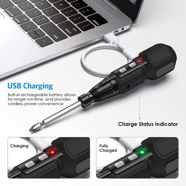 Cordless Electric Screwdriver Portable Rechargeable Power Tool