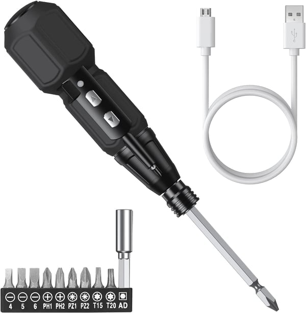 Cordless Electric Screwdriver Portable Rechargeable Power Tool