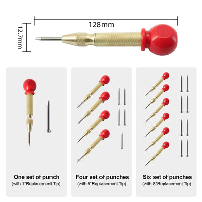 5 Inch Automatic Center Punch Spring Loaded Hardness Tool