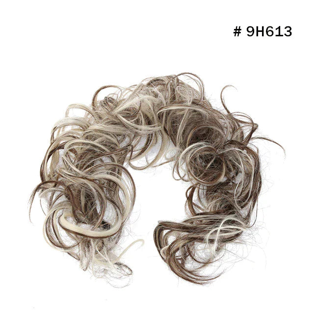 Top Knot Ponytail Holder Curly Bun Hair Accessories DIY
