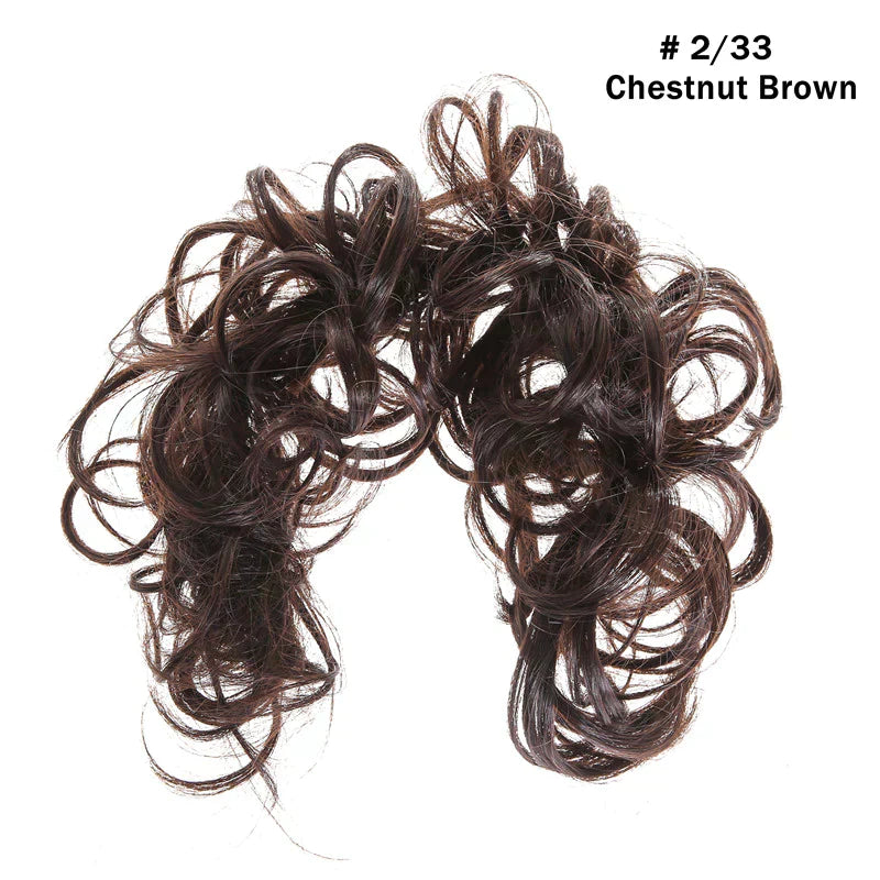 Top Knot Ponytail Holder Curly Bun Hair Accessories DIY