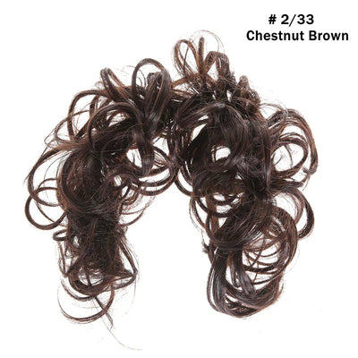 Top Knot Ponytail Holder Curly Bun Hair Accessories DIY