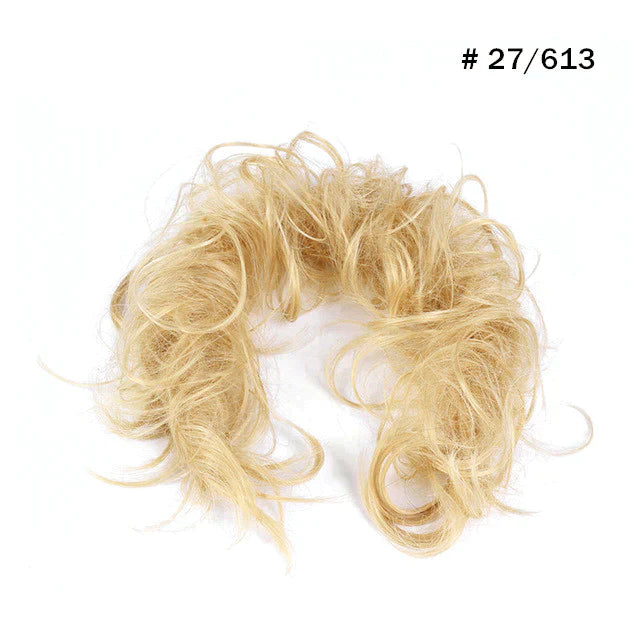 Top Knot Ponytail Holder Curly Bun Hair Accessories DIY
