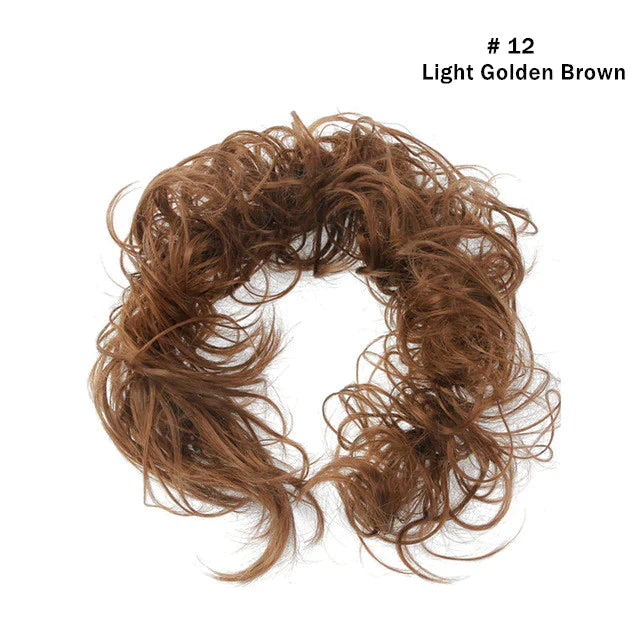 Top Knot Ponytail Holder Curly Bun Hair Accessories DIY