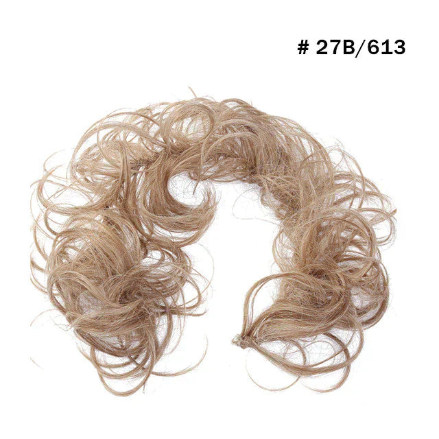 Top Knot Ponytail Holder Curly Bun Hair Accessories DIY
