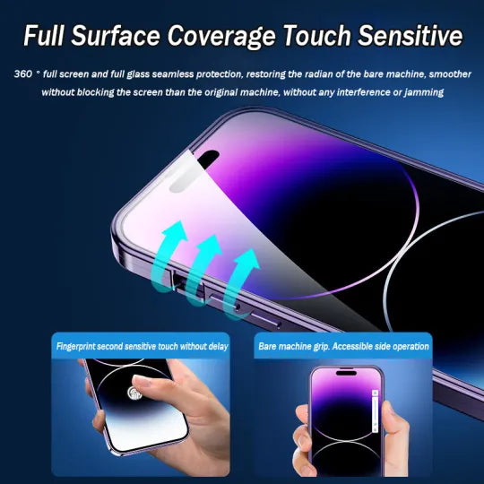 Magnetic Phone Case Double-Sided With Electroplated Glass Protection