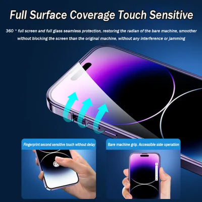 Magnetic Phone Case Double-Sided With Electroplated Glass Protection