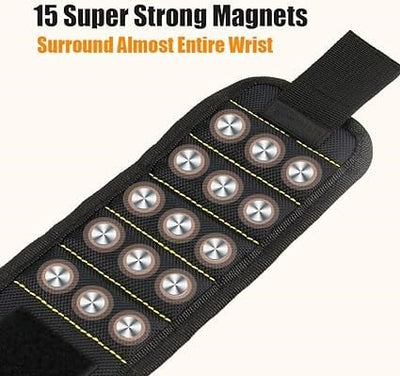 Magnetic Wristband With Strong Portable Magnetic Hold For Tools