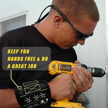 Magnetic Wristband With Strong Portable Magnetic Hold For Tools