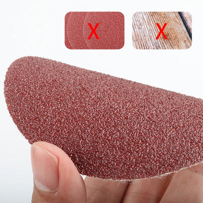 100pcs 4 Inch Round Flocking Sandpaper With Backing Plate Set