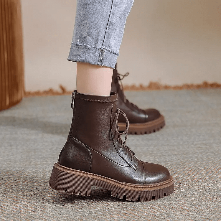 Winter Women's Motorcycle Boots Stylish Warm Chic Boots