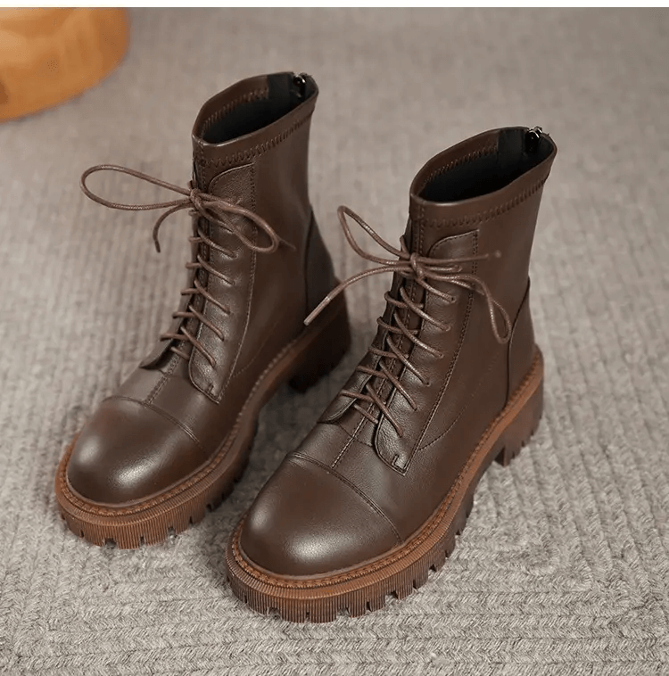 Winter Women's Motorcycle Boots Stylish Warm Chic Boots