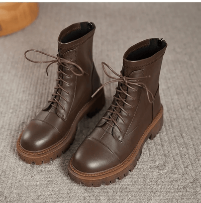 Winter Women's Motorcycle Boots Stylish Warm Chic Boots