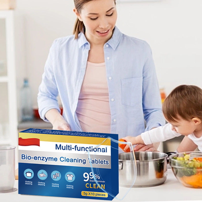 Multi-functional Bio-enzyme Cleaning Tablets For Powerful Stain Removal