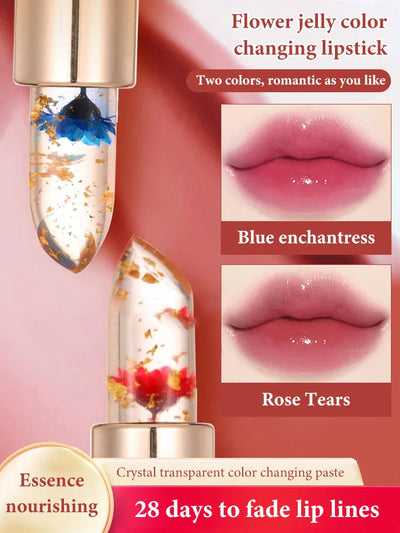Flower Color Changing Lipstick Moisturizing Long Lasting Lip Balm
