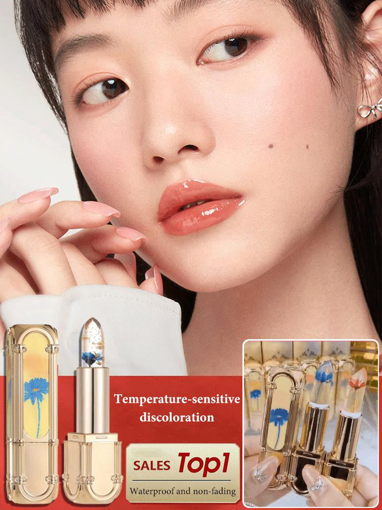 Flower Color Changing Lipstick Moisturizing Long Lasting Lip Balm