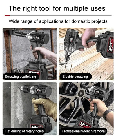 Brushless Electric Wrench Cordless Power Tool For Heavy Duty Use
