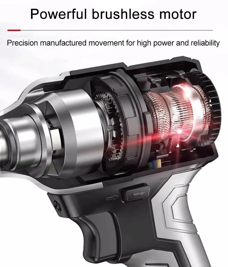 Brushless Electric Wrench Cordless Power Tool For Heavy Duty Use