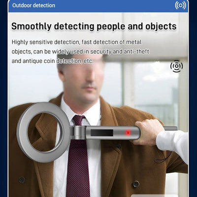 High Sensitivity Metal Detector With LED Flashing Alarm And Metal Sensor