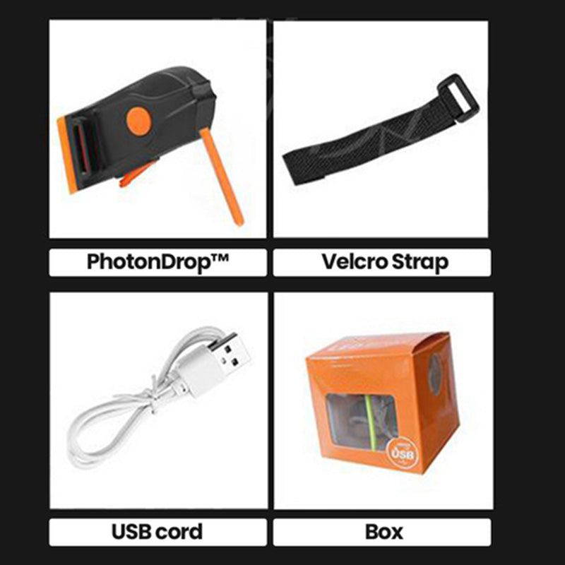 LED Bike Tail Light Rechargeable Waterproof Safety Rear Light