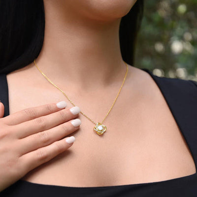 To My Love Necklace With Real Rose Romantic Gift For Her