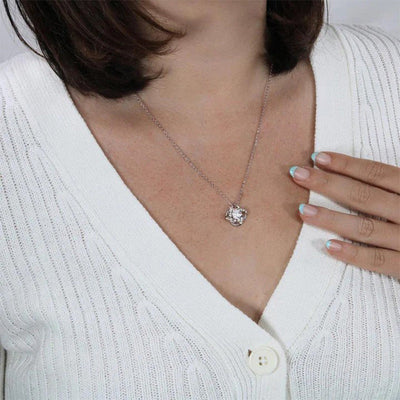To My Love Necklace With Real Rose Romantic Gift For Her