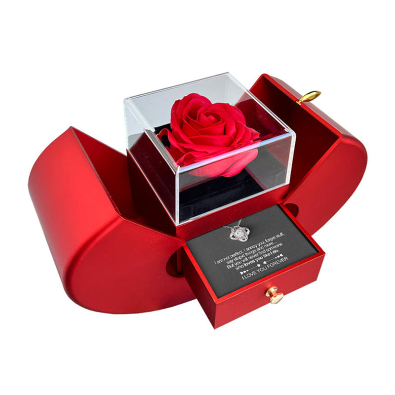 To My Love Necklace With Real Rose Romantic Gift For Her