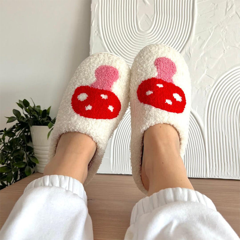 Indoor Plush Slippers For Couples Anti Slip Cozy Soft Footwear