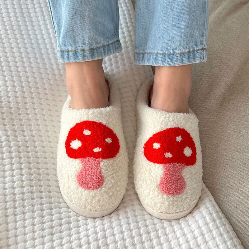 Indoor Plush Slippers For Couples Anti Slip Cozy Soft Footwear