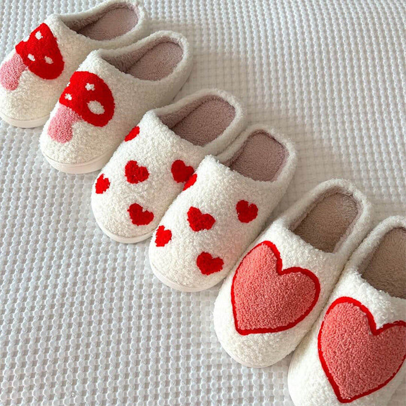 Indoor Plush Slippers For Couples Anti Slip Cozy Soft Footwear